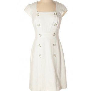 WHITE HOUSE BLACK MARKET White Casual Dress Size 4